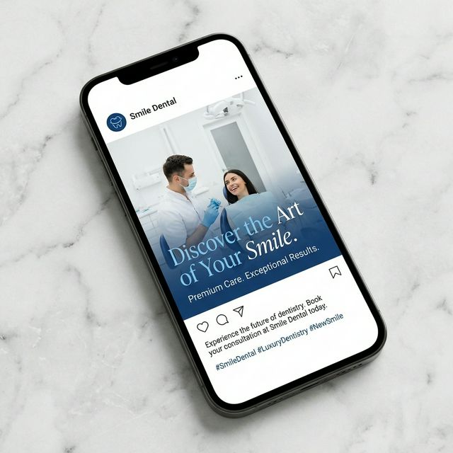 Oral Health 101 — AI-generated Facebook post example for Smile Dental by DailySocialAI