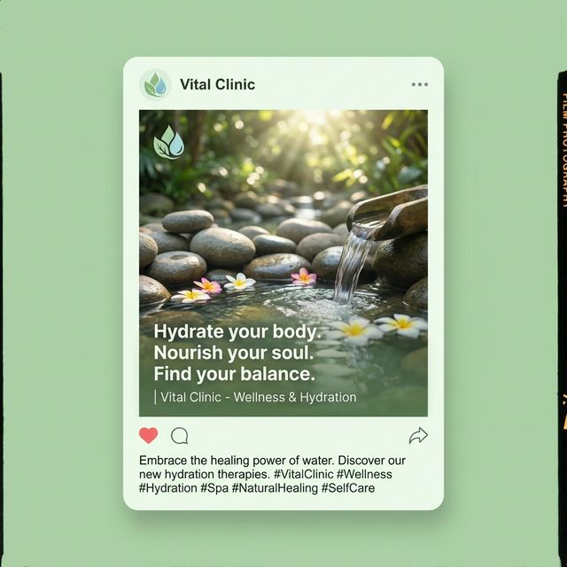 Wellness & Balance — AI-generated Facebook post example for Vital Clinic by DailySocialAI